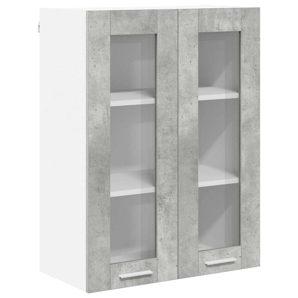Armadio pensile con porta Grigio cemento 60 x 31 x 80 cm | homemem39