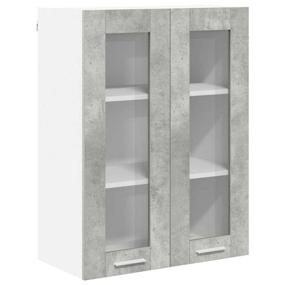 Armadio pensile con porta Grigio cemento 60 x 31 x 80 cm | homemem39