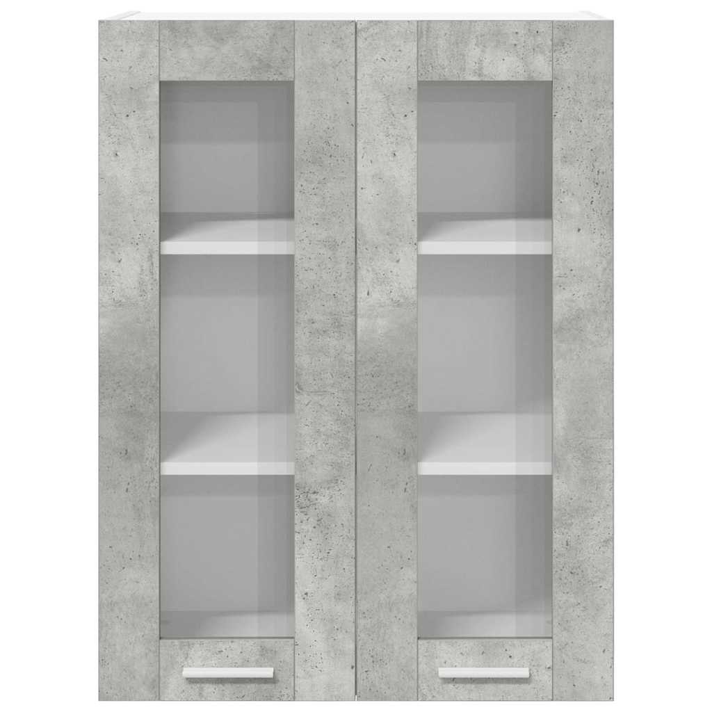 Armadio pensile con porta Grigio cemento 60 x 31 x 80 cm | homemem39