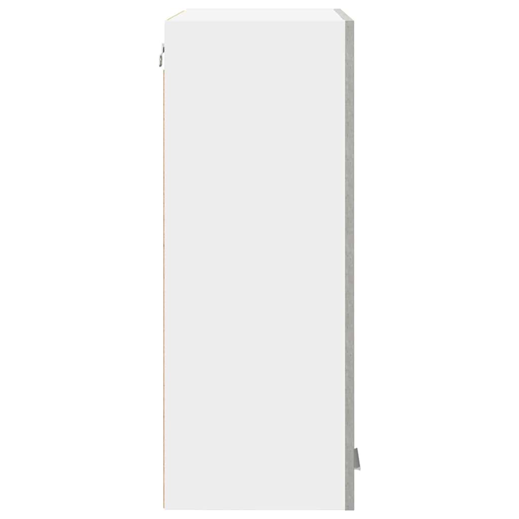 Armadio pensile con porta Grigio cemento 60 x 31 x 80 cm