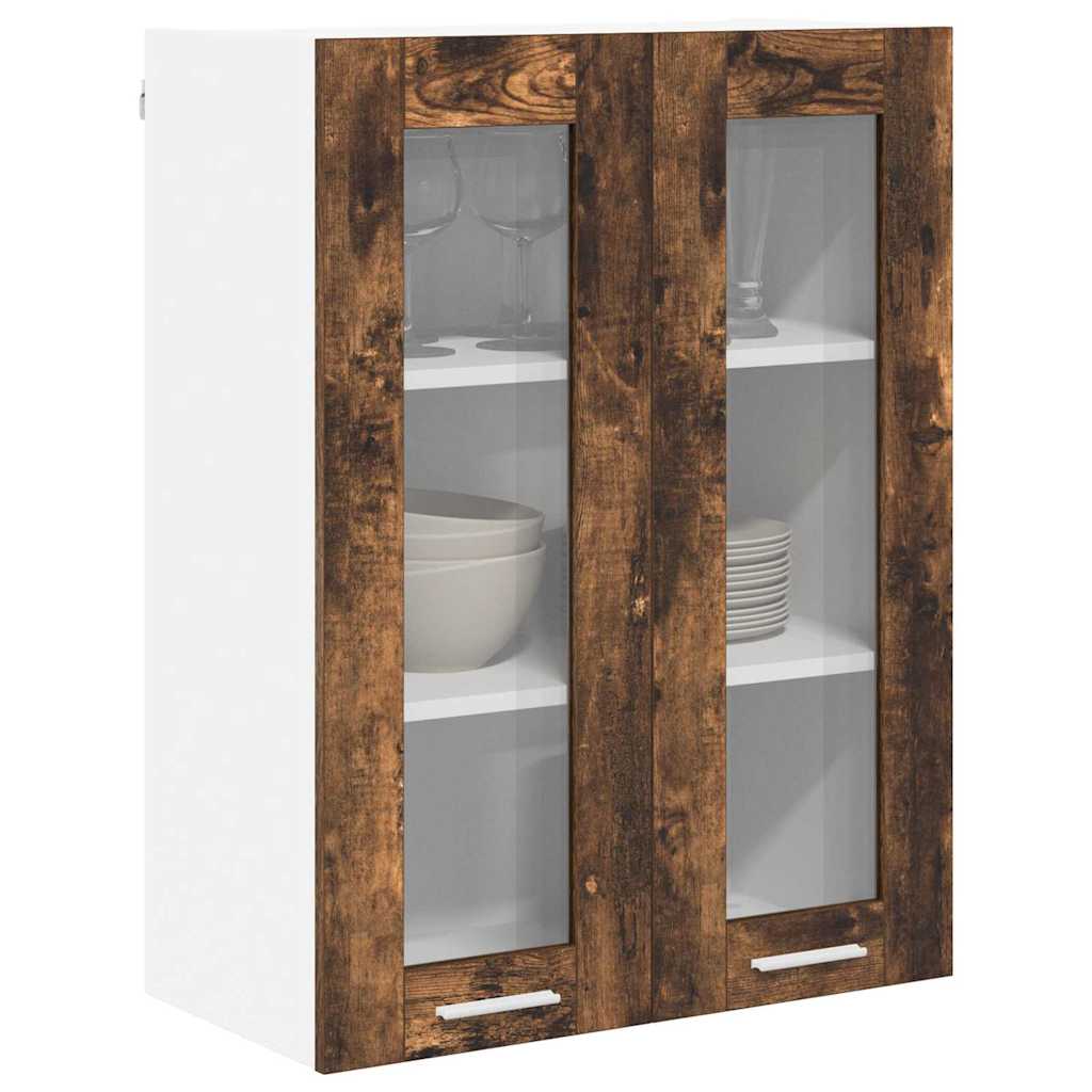 Armadio pensile Rovere fumé 60 x 31 x 80 cm Legno multistrato | homemem39