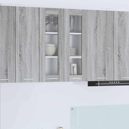 Armadio pensile Grigio Sonoma 60 x 31 x 80 cm Legno multistrato | homemem39