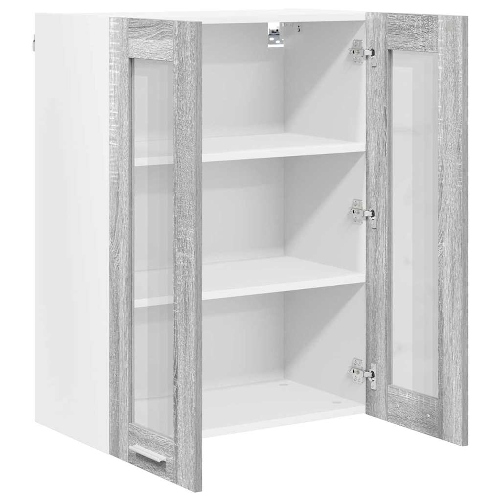 Armadio pensile Grigio Sonoma 60 x 31 x 80 cm Legno multistrato | homemem39