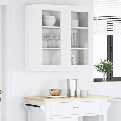Armadio pensile Bianco 80 x 31 x 80 cm Legno multistrato | homemem39