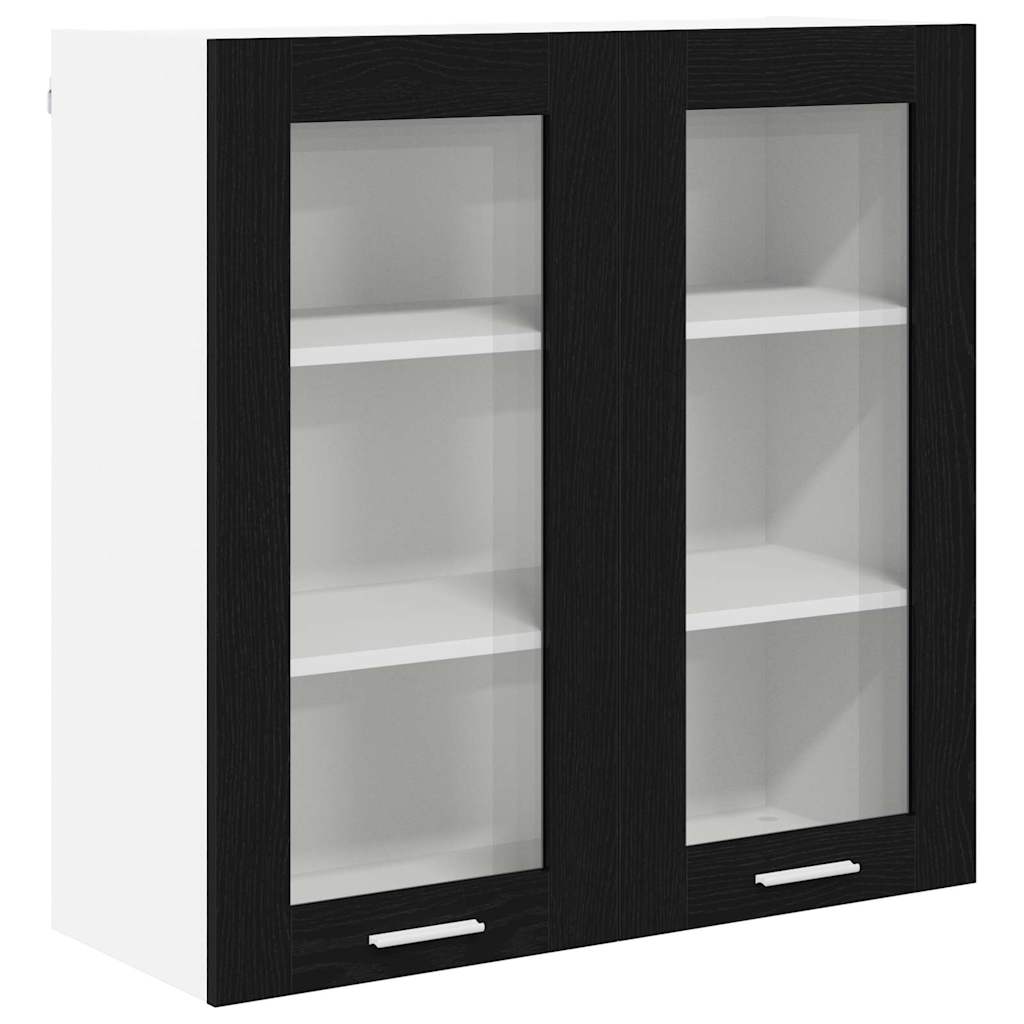 Armadio pensile Rovere Nero 80 x 31 x 80 cm Legno multistrato