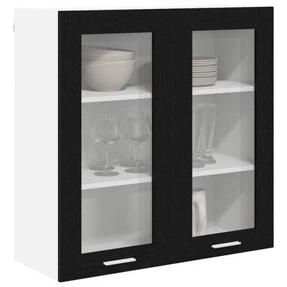 Armadio pensile Rovere Nero 80 x 31 x 80 cm Legno multistrato