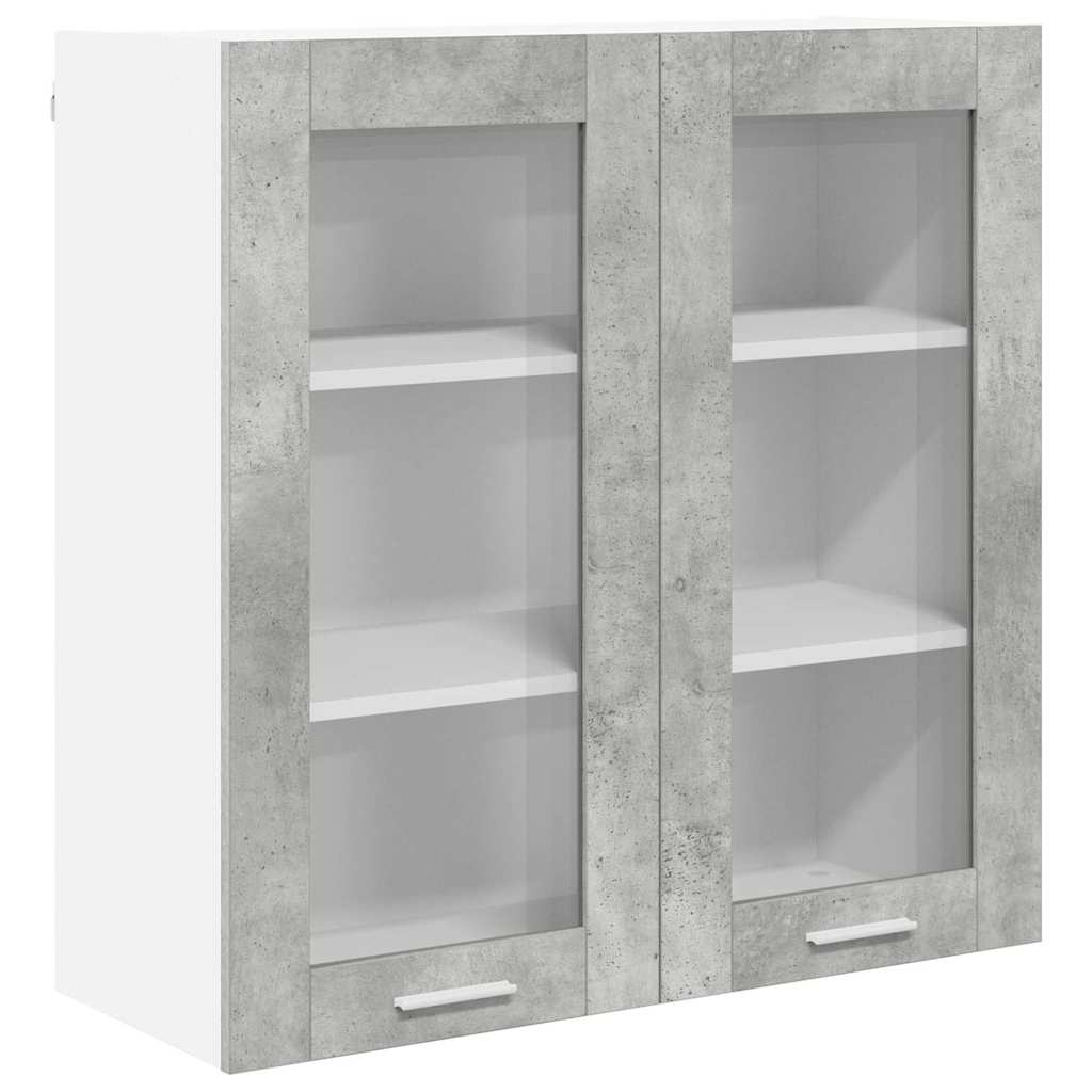 Armadio pensile con porta Grigio cemento 80 x 31 x 80 cm | homemem39