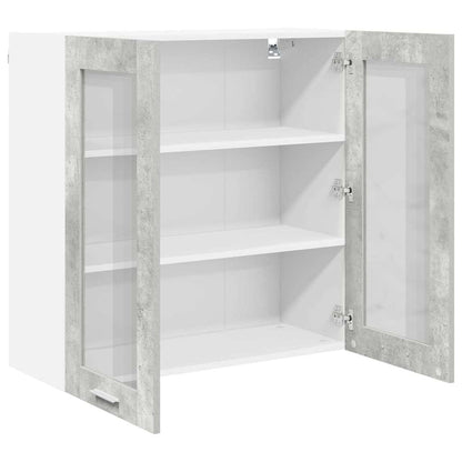 Armadio pensile con porta Grigio cemento 80 x 31 x 80 cm