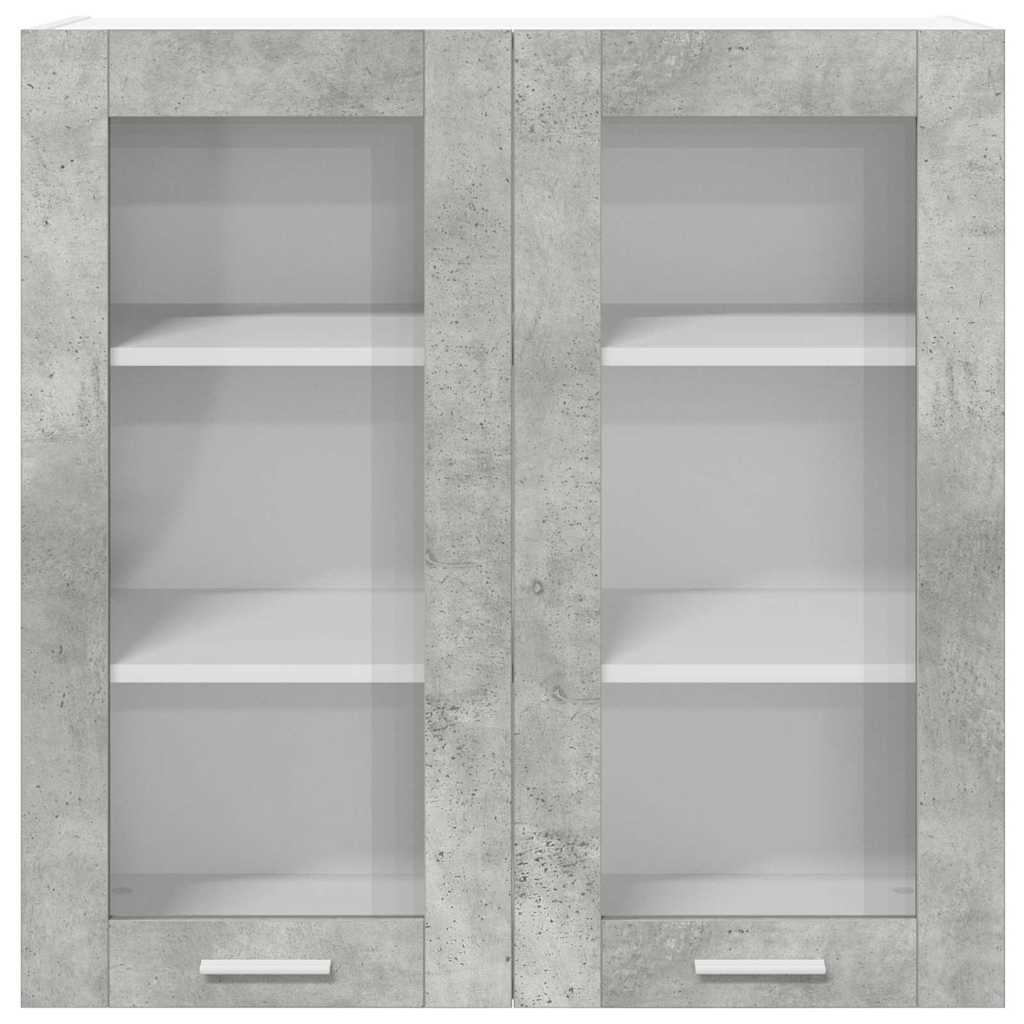 Armadio pensile con porta Grigio cemento 80 x 31 x 80 cm | homemem39