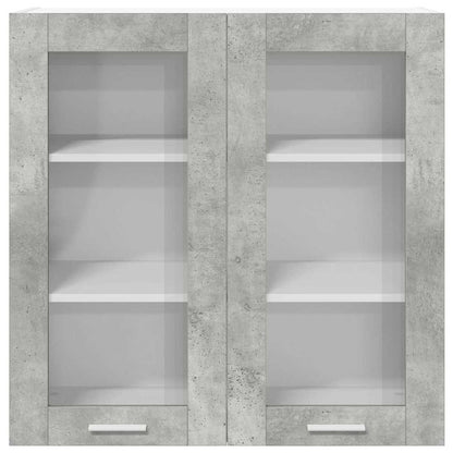 Armadio pensile con porta Grigio cemento 80 x 31 x 80 cm | homemem39