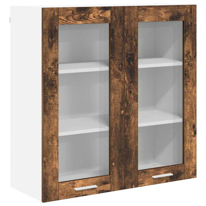 Armadio pensile Rovere fumé 80 x 31 x 80 cm Legno multistrato | homemem39