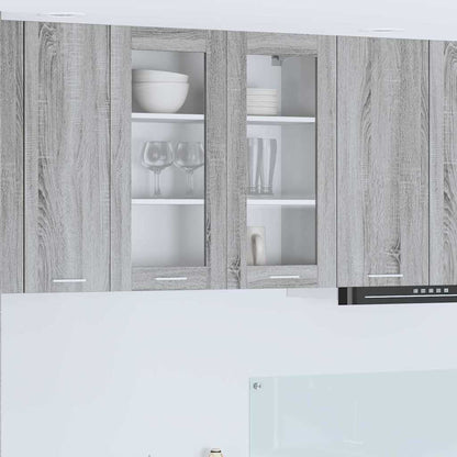 Armadio pensile Grigio Sonoma 80 x 31 x 80 cm Legno multistrato