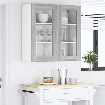 Armadio pensile Grigio Sonoma 80 x 31 x 80 cm Legno multistrato | homemem39