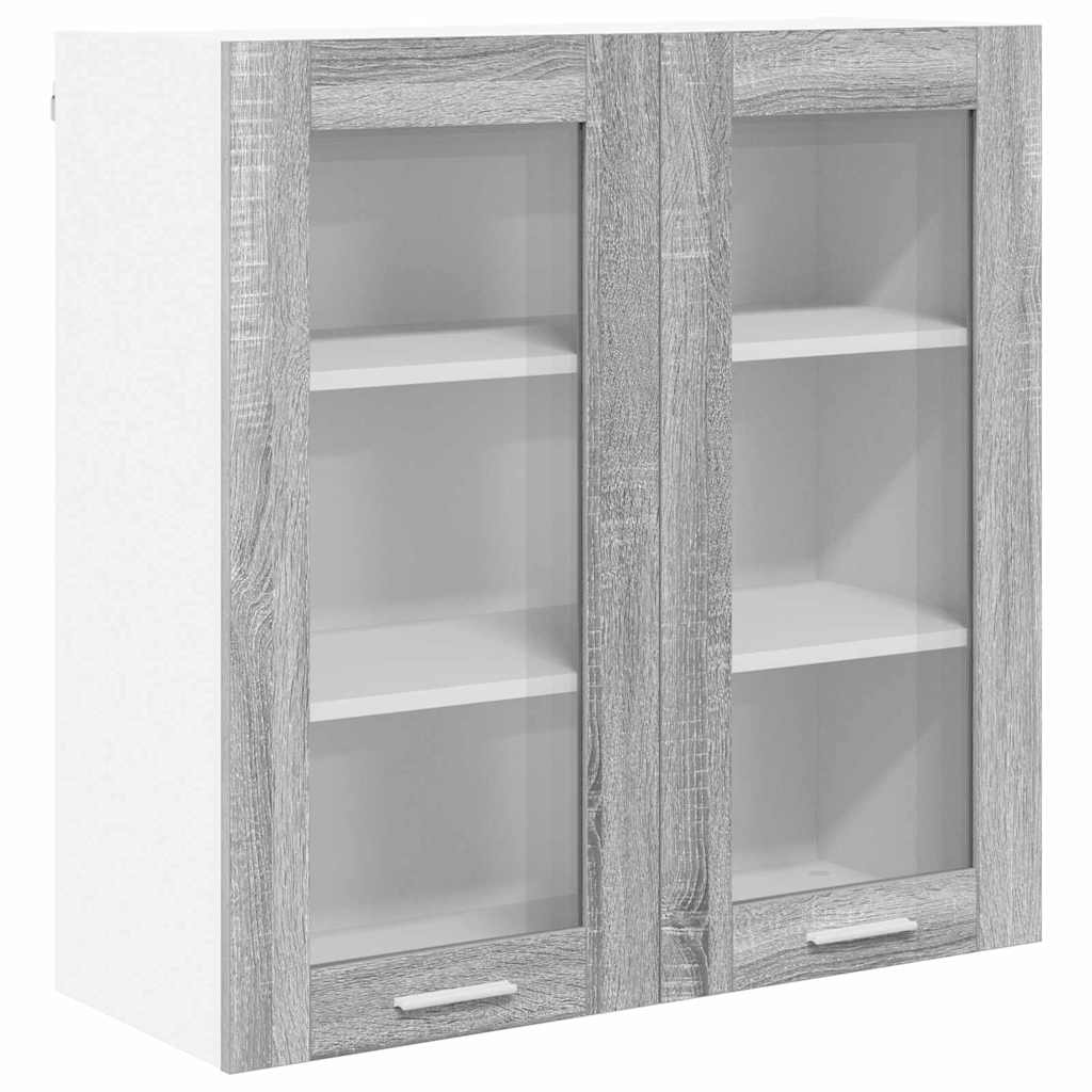 Armadio pensile Grigio Sonoma 80 x 31 x 80 cm Legno multistrato | homemem39