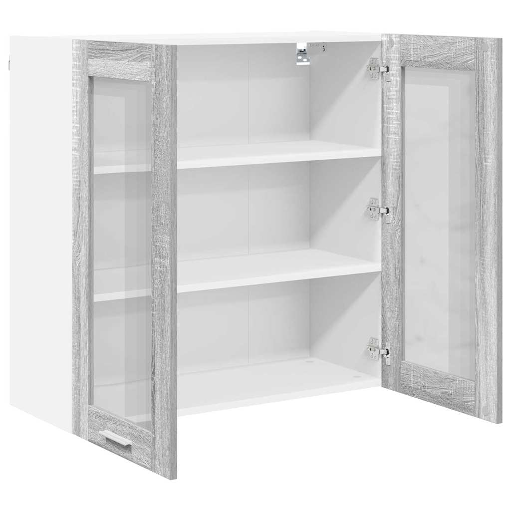 Armadio pensile Grigio Sonoma 80 x 31 x 80 cm Legno multistrato