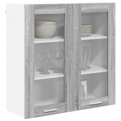 Armadio pensile Grigio Sonoma 80 x 31 x 80 cm Legno multistrato