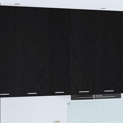 Armadio pensile Rovere Nero 30 x 31 x 100 cm Legno multistrato | homemem39