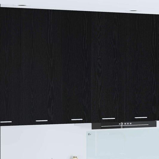 Armadio pensile Rovere Nero 30 x 31 x 100 cm Legno multistrato | homemem39