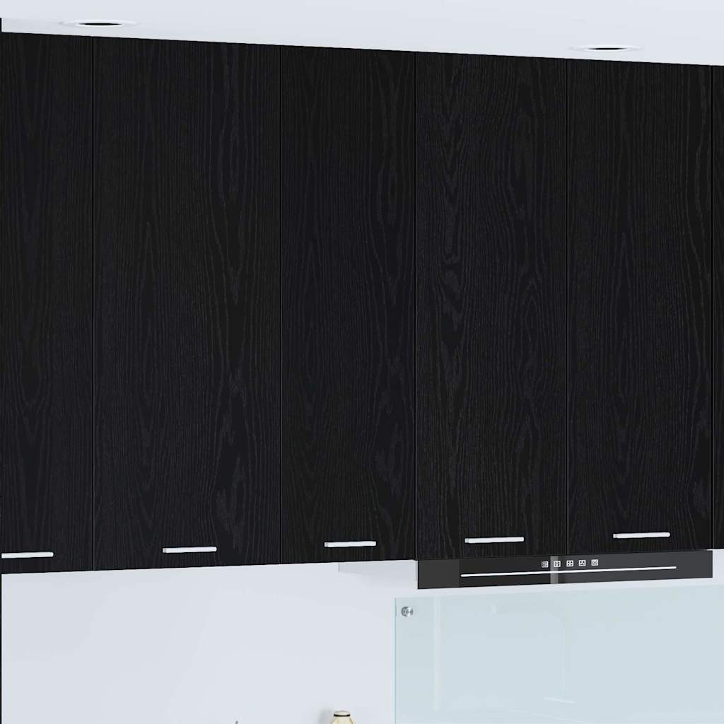 Armadio pensile Rovere Nero 30 x 31 x 100 cm Legno multistrato