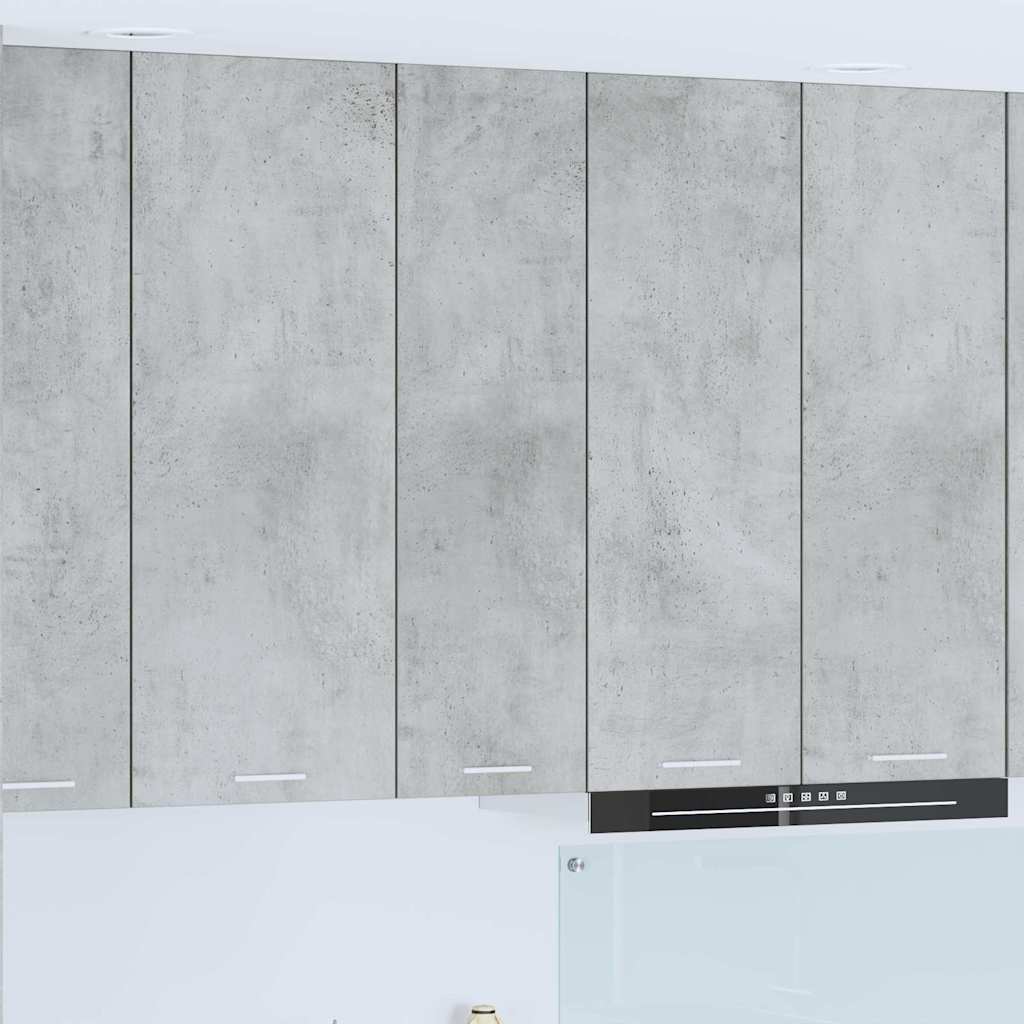 Armadio pensile con porta Grigio cemento 30 x 31 x 100 cm | homemem39