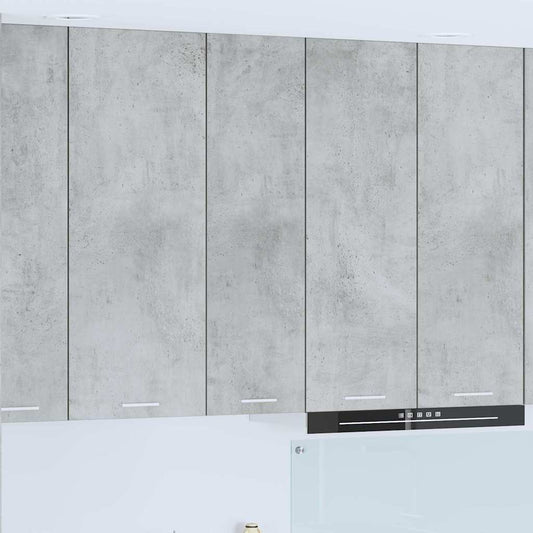 Armadio pensile con porta Grigio cemento 30 x 31 x 100 cm | homemem39