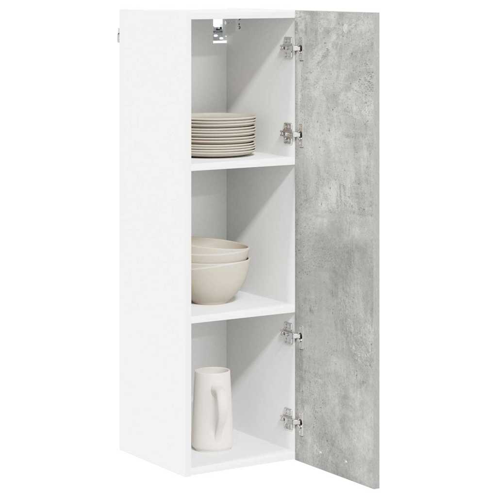 Armadio pensile con porta Grigio cemento 30 x 31 x 100 cm | homemem39
