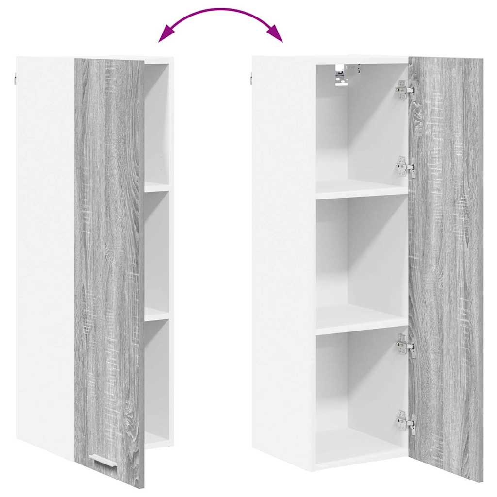 Armadio pensile con porta Grigio Sonoma 30 x 31 x 100 cm