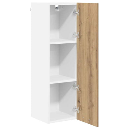 Armadio pensile con porta Rovere artigianale 30 x 31 x 100 cm | homemem39