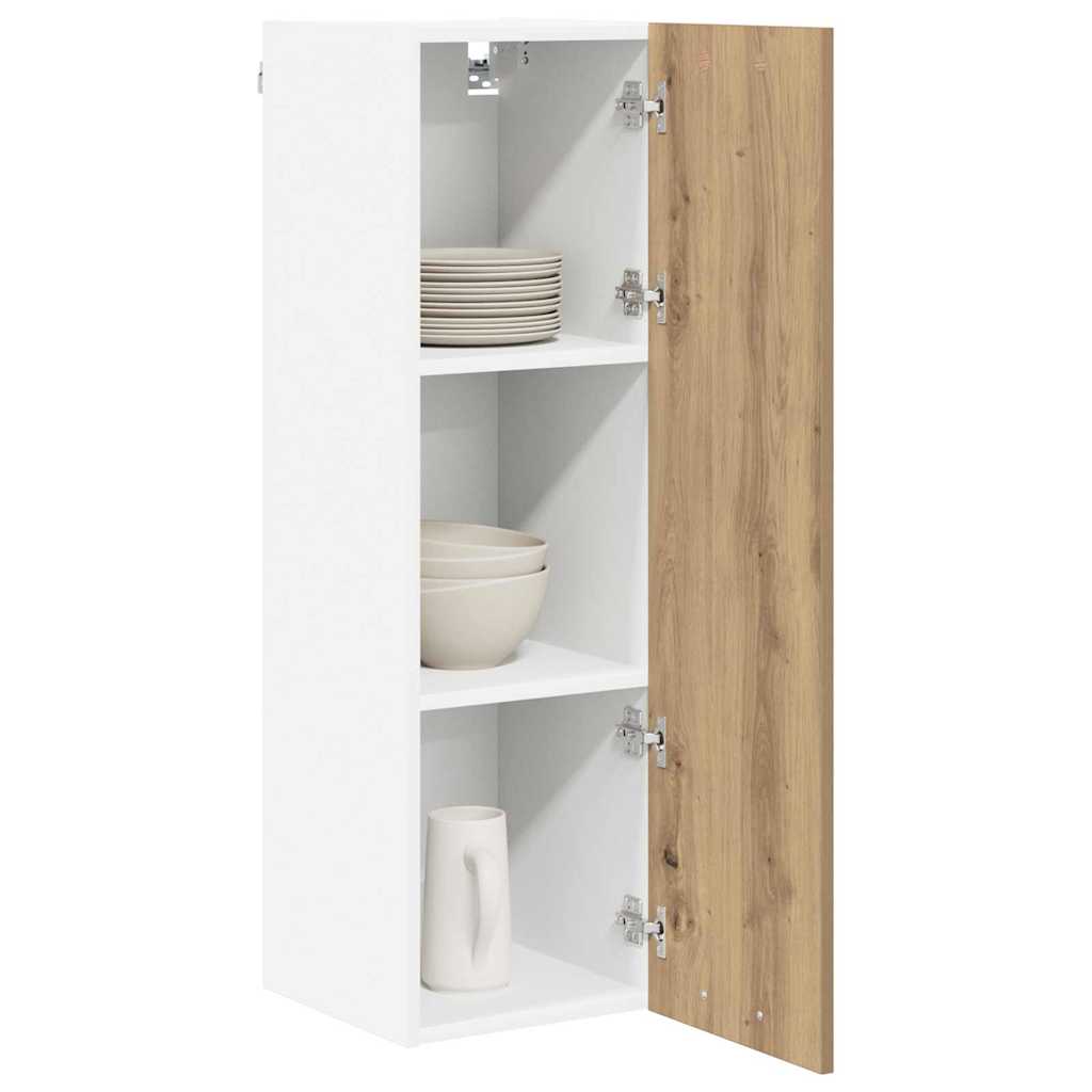 Armadio pensile con porta Rovere artigianale 30 x 31 x 100 cm