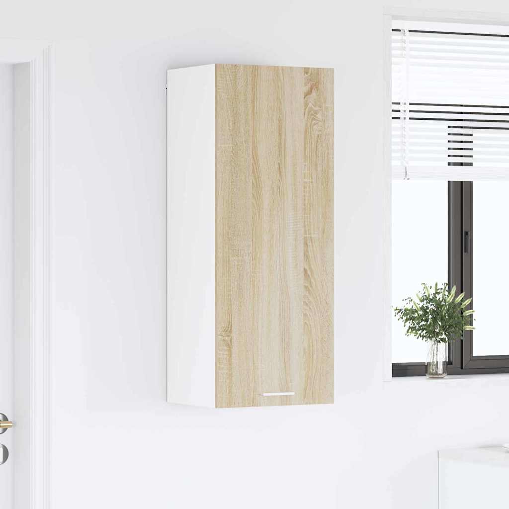 Armadio pensile con porta Rovere Sonoma 40 x 31 x 100 cm | homemem39