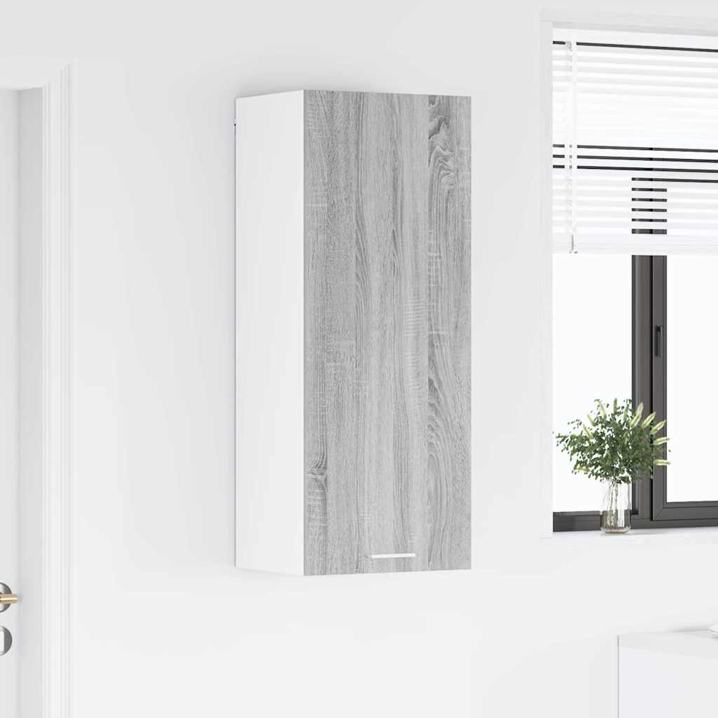 Armadio pensile con porta Riga Grigio Sonoma 40 x 31 x 100 cm | homemem39