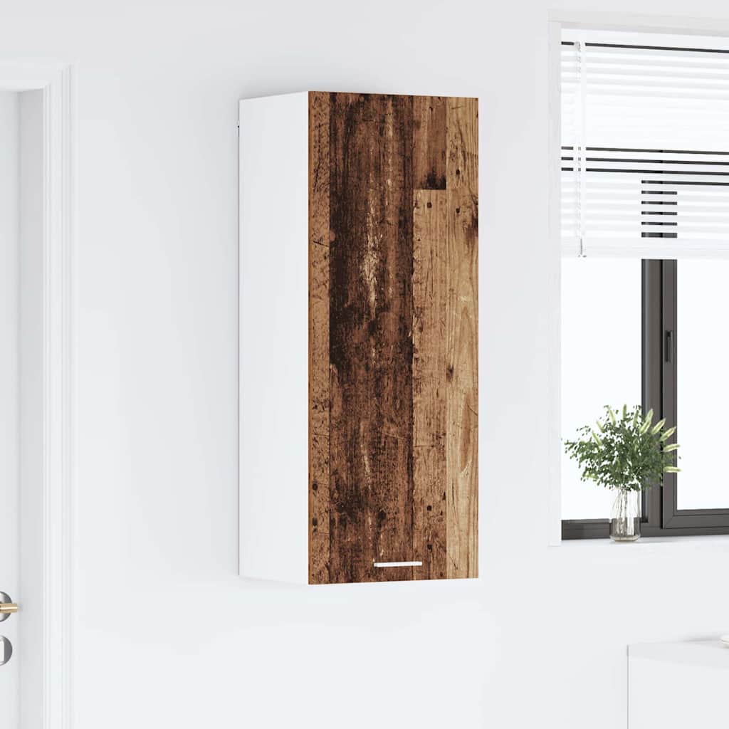 Armadio pensile con porta Legno vecchio 40 x 31 x 100 cm | homemem39