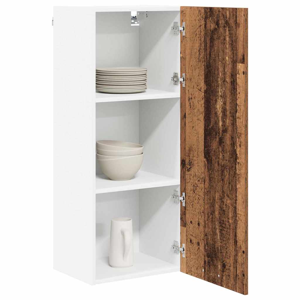 Armadio pensile con porta Legno vecchio 40 x 31 x 100 cm | homemem39