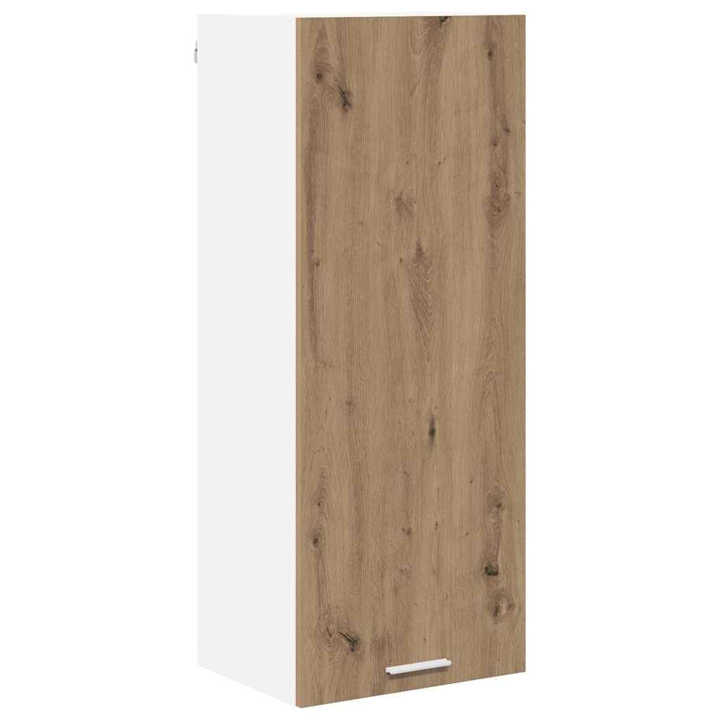 Armadio pensile con porta Rovere artigianale 40 x 31 x 100 cm | homemem39