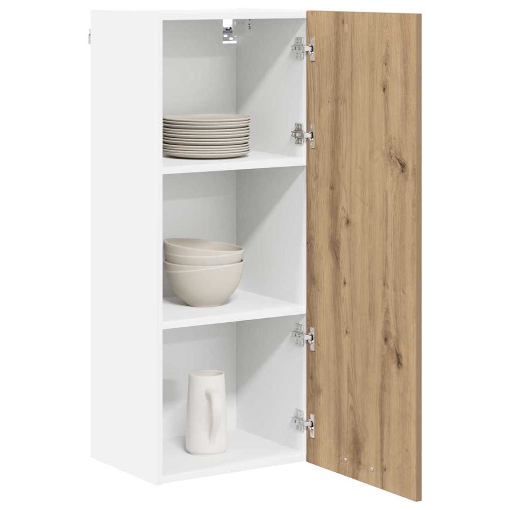 Armadio pensile con porta Rovere artigianale 40 x 31 x 100 cm | homemem39