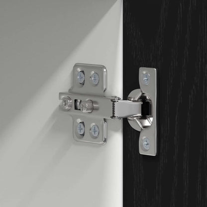 Armadio pensile con porta Rovere Nero e Bianco 50 x 31 x 100 cm | homemem39