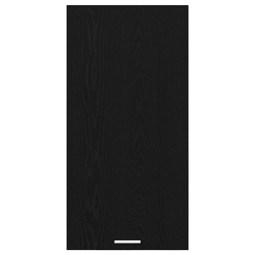 Armadio pensile con porta Rovere Nero e Bianco 50 x 31 x 100 cm