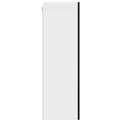 Armadio pensile con porta Rovere Nero e Bianco 50 x 31 x 100 cm
