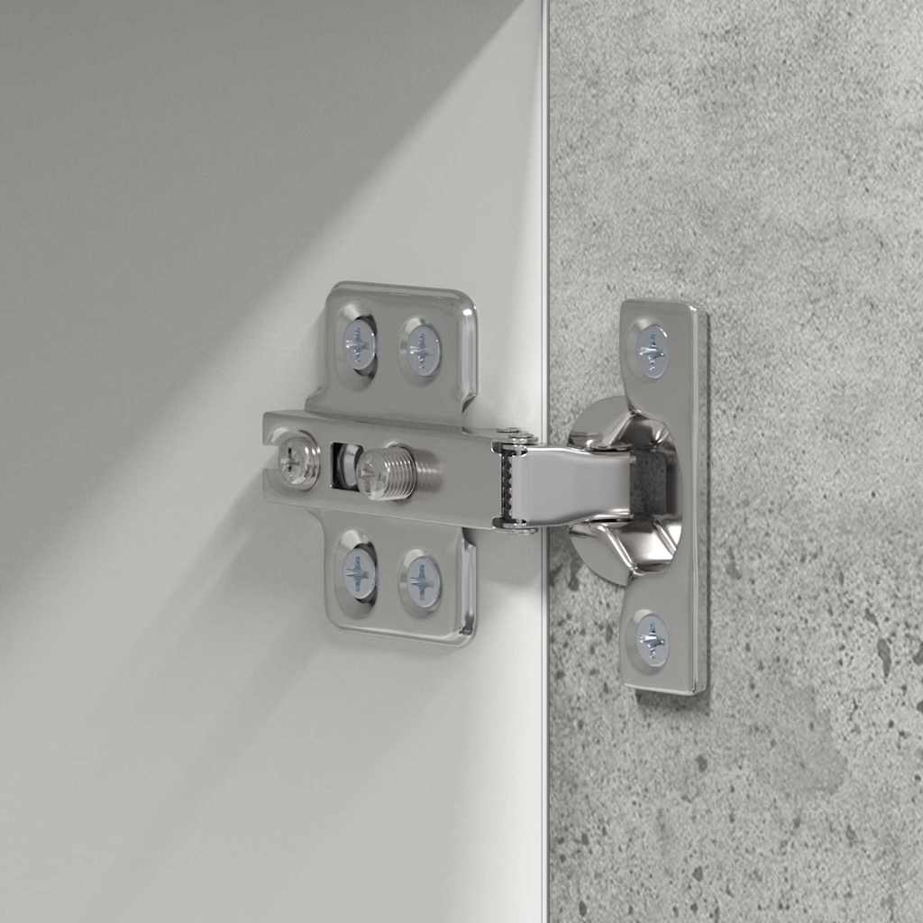 Armadio pensile Grigio Cemento e Bianco 50 x 31 x 100 cm