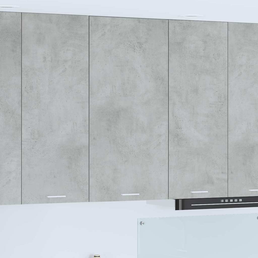 Armadio pensile Grigio Cemento e Bianco 50 x 31 x 100 cm