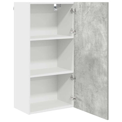 Armadio pensile Grigio Cemento e Bianco 50 x 31 x 100 cm