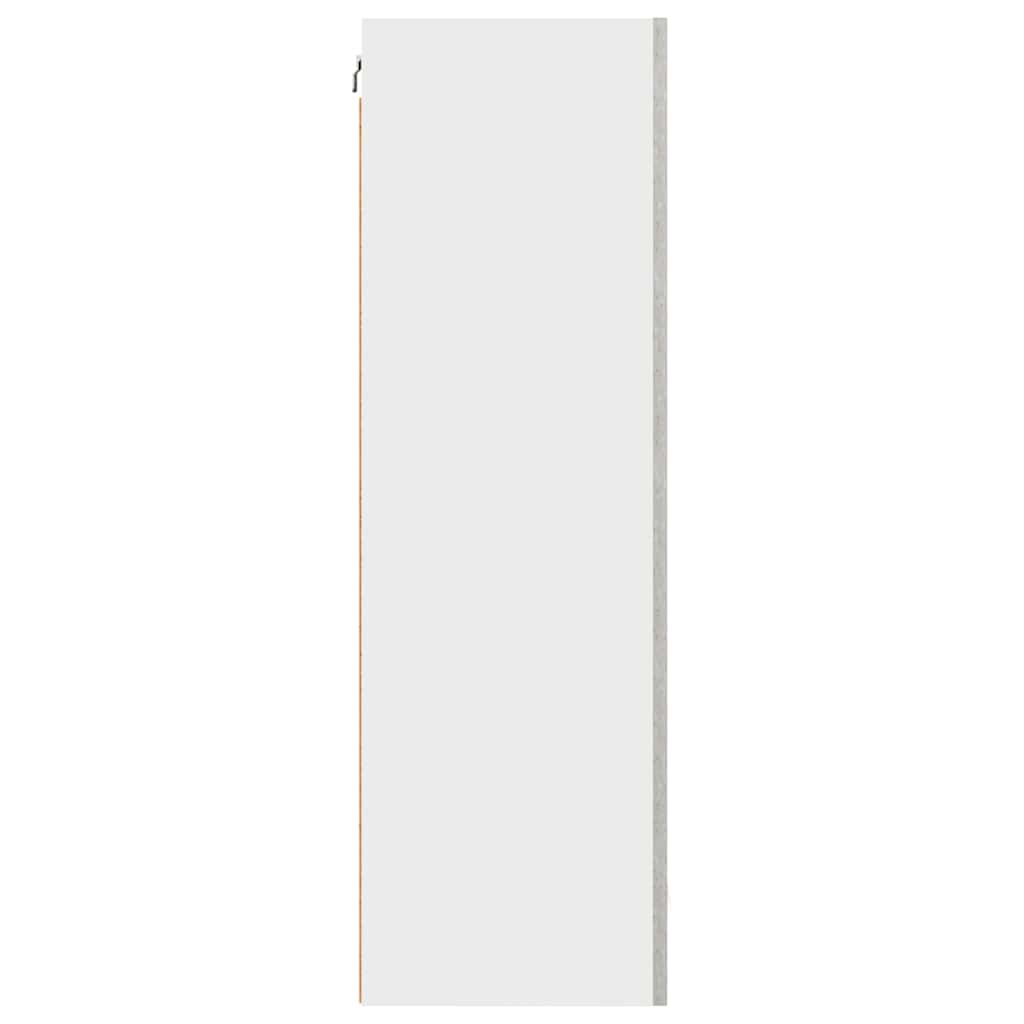 Armadio pensile Grigio Cemento e Bianco 50 x 31 x 100 cm