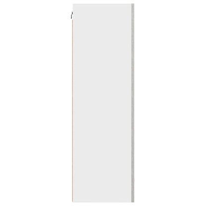 Armadio pensile Grigio Cemento e Bianco 50 x 31 x 100 cm