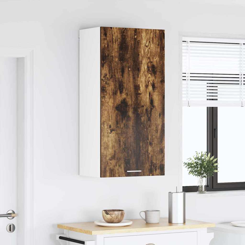 Armadio pensile Rovere Affumicato e Bianco 50 x 31 x 100 cm | homemem39
