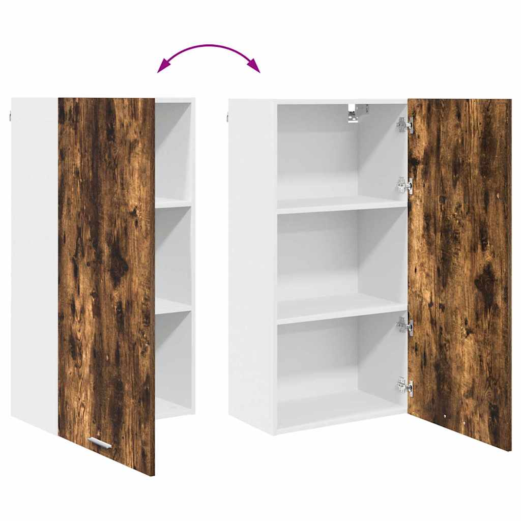 Armadio pensile Rovere Affumicato e Bianco 50 x 31 x 100 cm