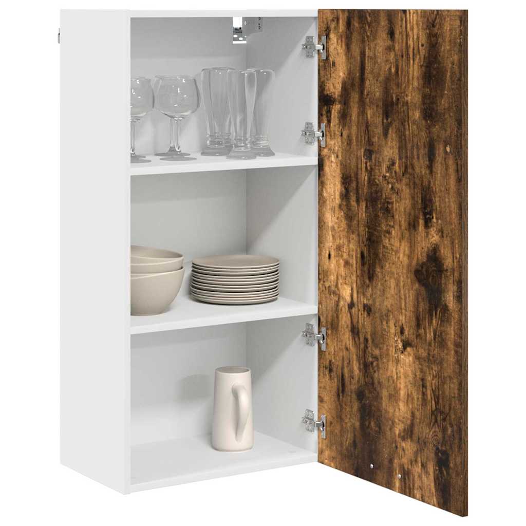 Armadio pensile Rovere Affumicato e Bianco 50 x 31 x 100 cm