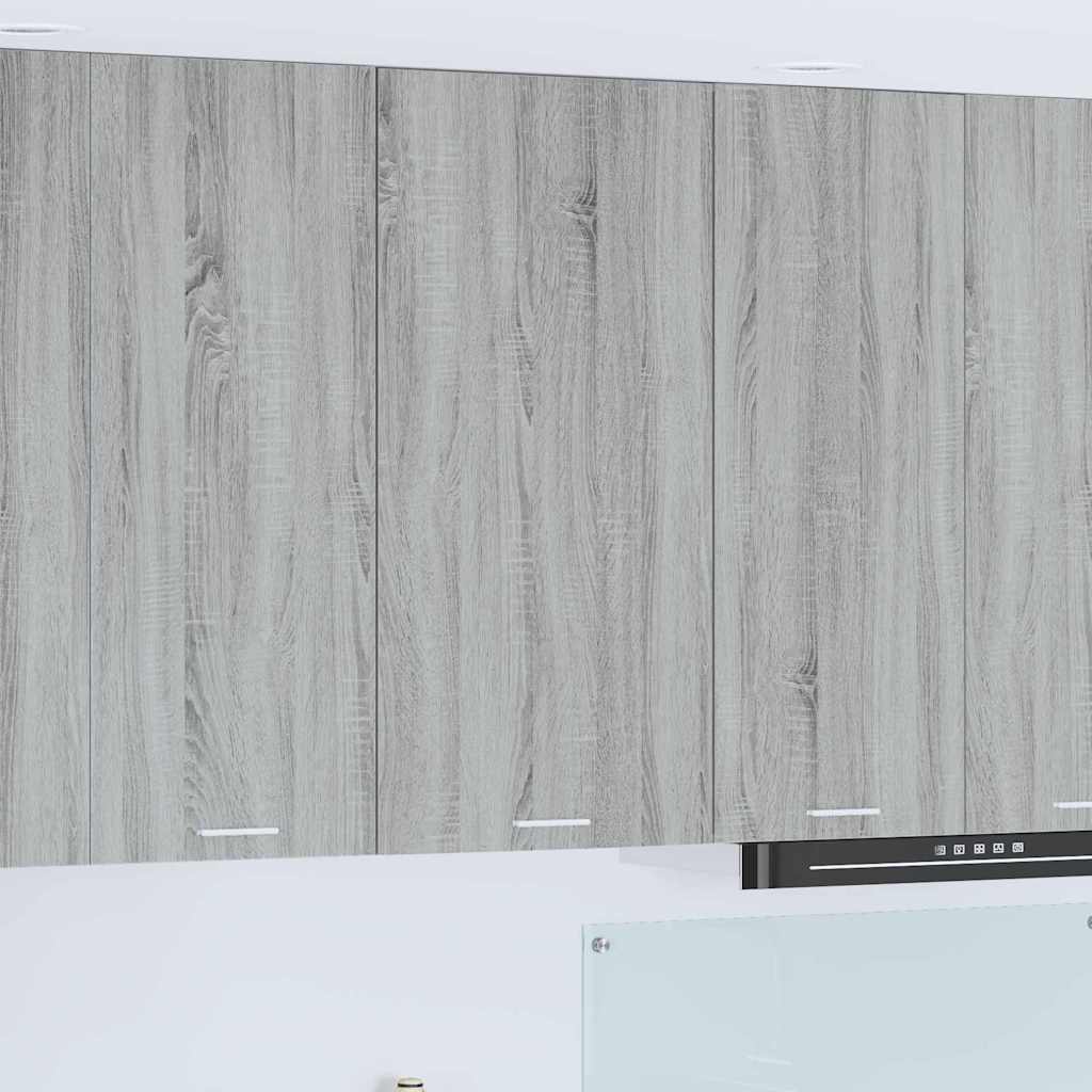 Armadio pensile Grigio Sonoma e Bianco 50 x 31 x 100 cm