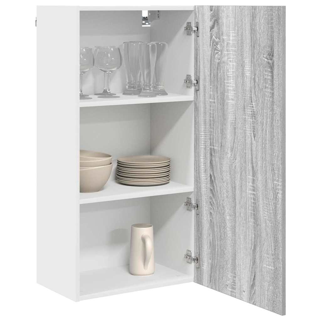 Armadio pensile Grigio Sonoma e Bianco 50 x 31 x 100 cm | homemem39