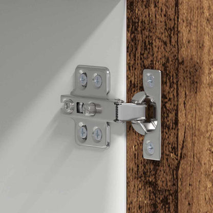 Armadio pensile Legno Antico e Bianco 50 x 31 x 100 cm | homemem39