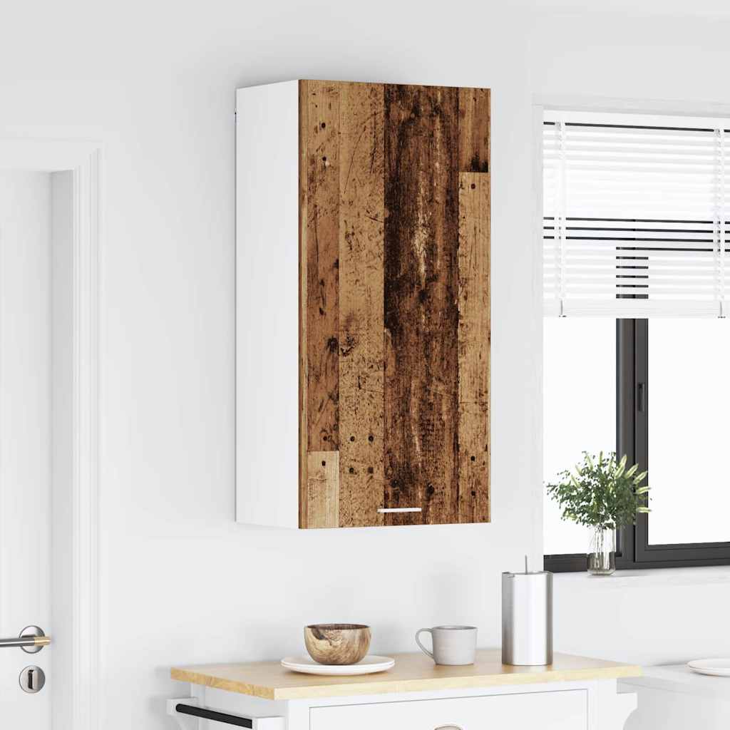 Armadio pensile Legno Antico e Bianco 50 x 31 x 100 cm | homemem39